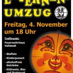 Lampion-Umzug am Freitag, den 4. November 2022